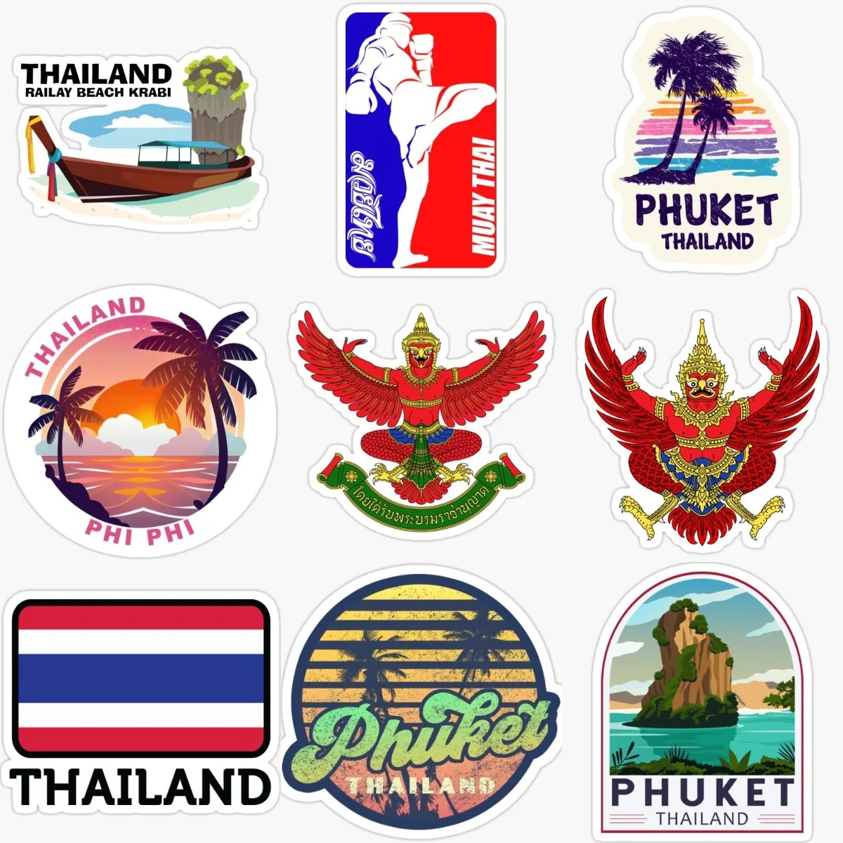 Car Accessories Thailand - T Tayland Bayrağı Manzara Amblemi Yaratıcı