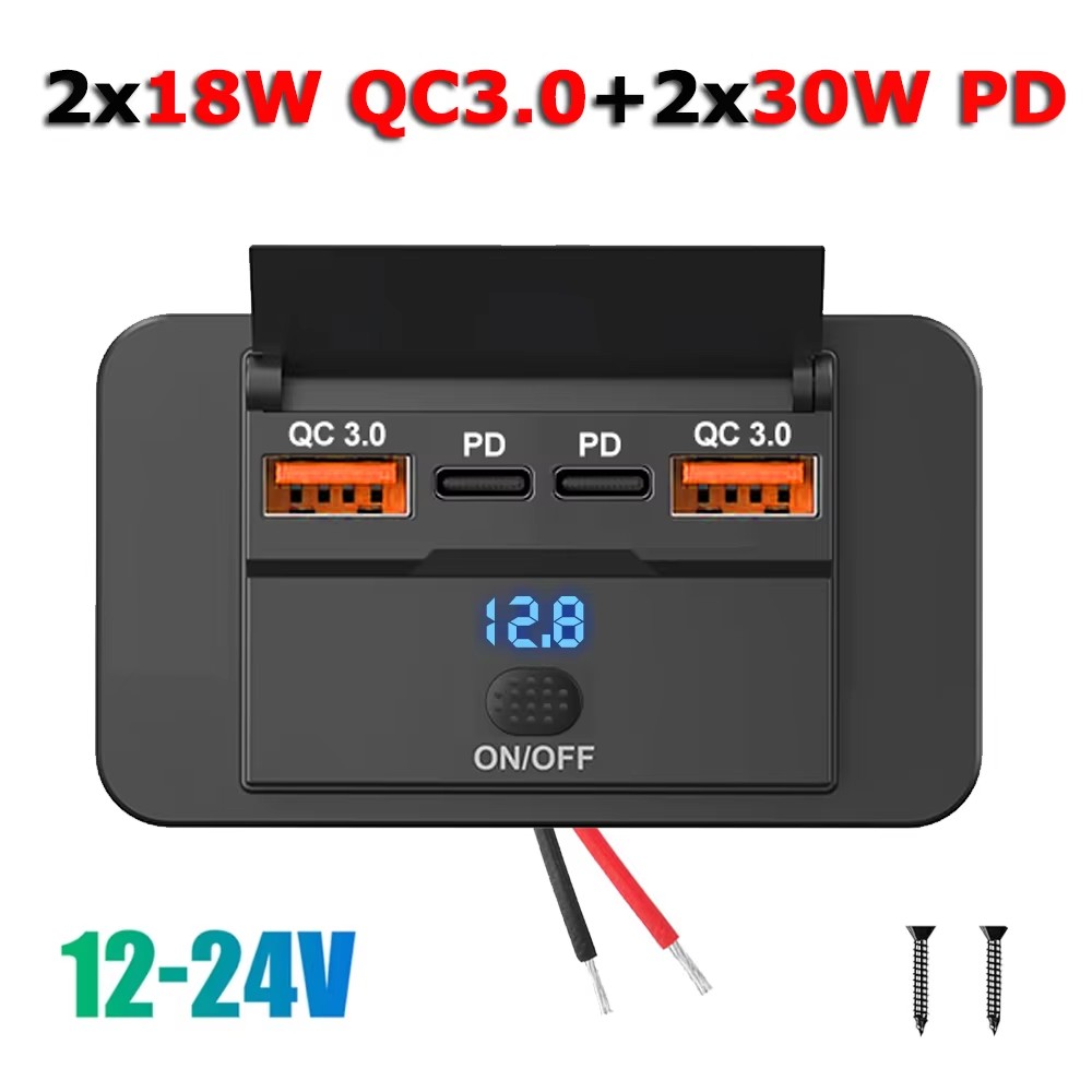 Car Accessories Thailand - 96W Çift PD Çift QC3.0 Tip