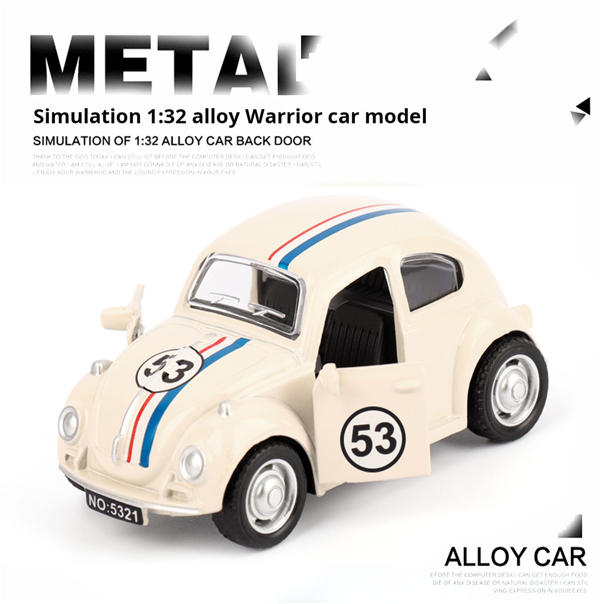 Car Accessories Thailand - 1:38 Ölçekli Alaşımlı Geri Çekmeli Araba