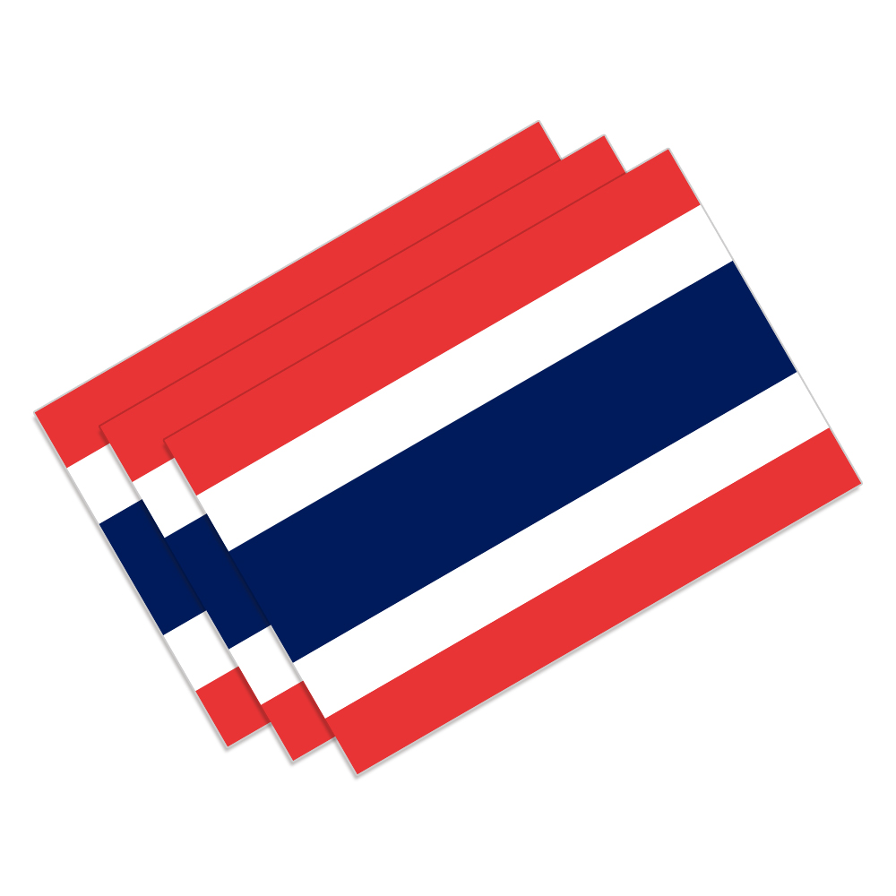 Car Accessories Thailand - 3 adet tayland bayrağı araba çıkartmaları