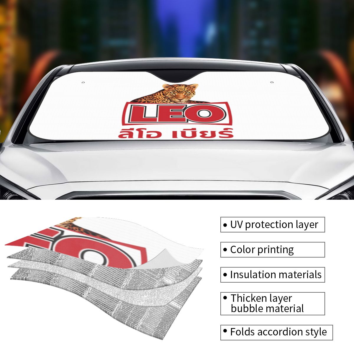 Leo Bira Bangkok Güneşlik Ön C - Car Accessories Bangkok incelemesi ve fiyatı