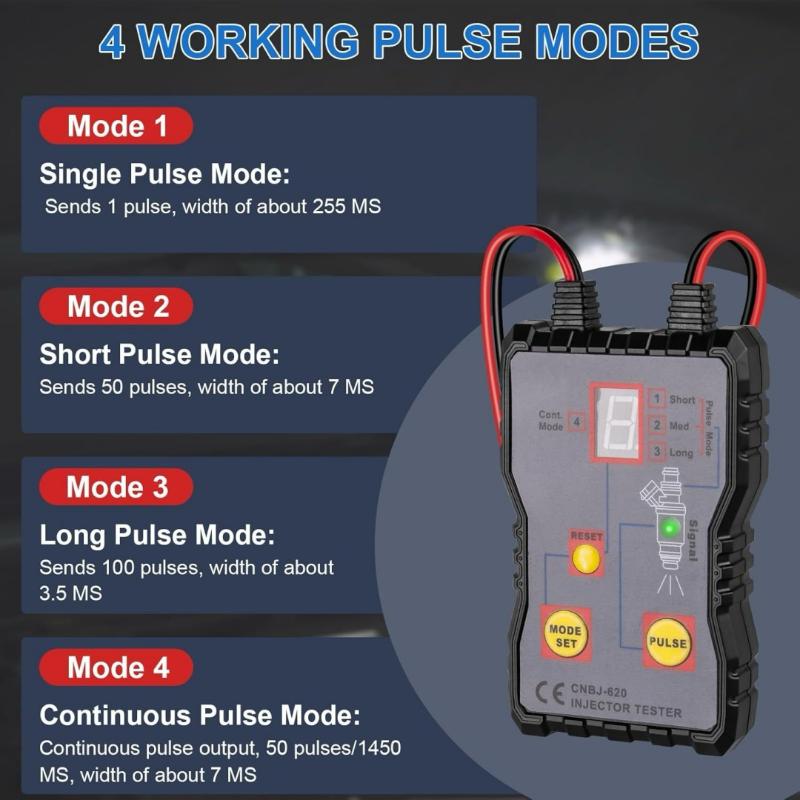 Taşınabilir 4 Pulslı Modlu Yak - Fuel Injector Cleaner incelemesi ve fiyatı