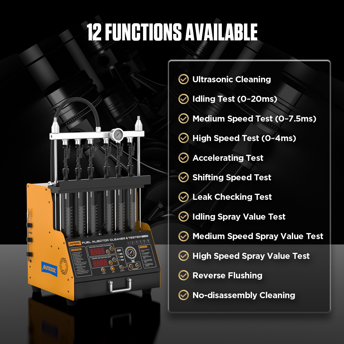 AUTOOL CT400 Araç GDI EFI FEI  - Fuel Injector Cleaner incelemesi ve fiyatı